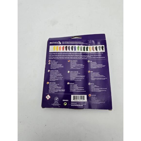 Reeves 18 Tubes Professional Artist Oil Color Set #8593301 Brand New - Picture 4 of 6